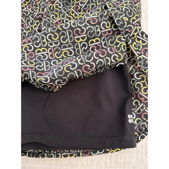 Sweaty Betty Slip Stream Run Shorts Womens XL Black SB Slot Print Lined Running - Picture 8 of 9